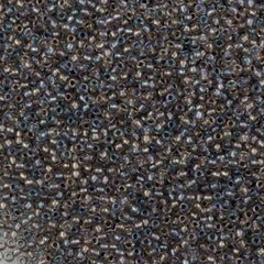 50g Toho Round Seed Beads 11/0 Inside Color Lined Gray (266)