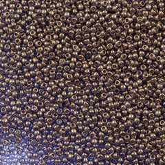 Toho Round Seed Bead 11/0 Gold Luster Light Tanzanite 2.5-inch Tube (325)