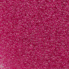 50g Toho Round Seed Bead 11/0 Inside Color Lined Fuchsia (350)