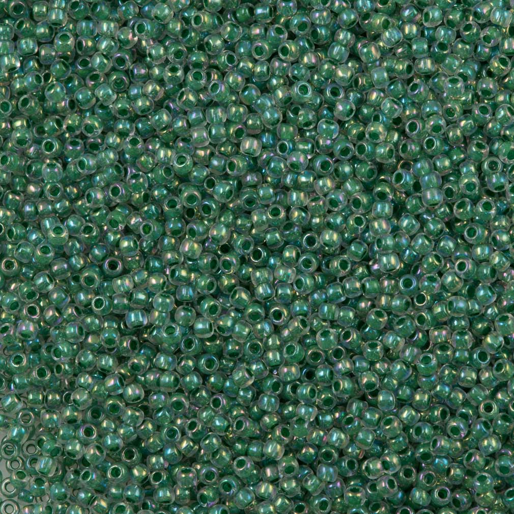Toho Round Seed Bead 11/0 Inside Color Lined Shamrock (699)