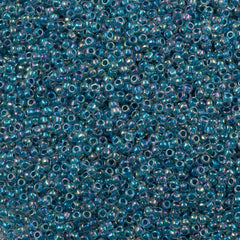 Toho Round Seed Bead 11/0 Inside Color Lined Capri AB 2.5-inch Tube (782)