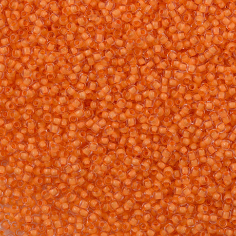 50g Toho Round Seed Beads 11/0 Inside Color Lined Apricot (963)