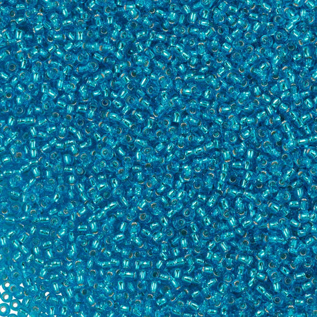 50g Toho Round Seed Beads 11/0 Silver Lined Caribbean (23B)