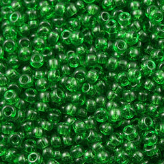 8g Miyuki Round Seed Bead 11/0 Transparent Green (146)
