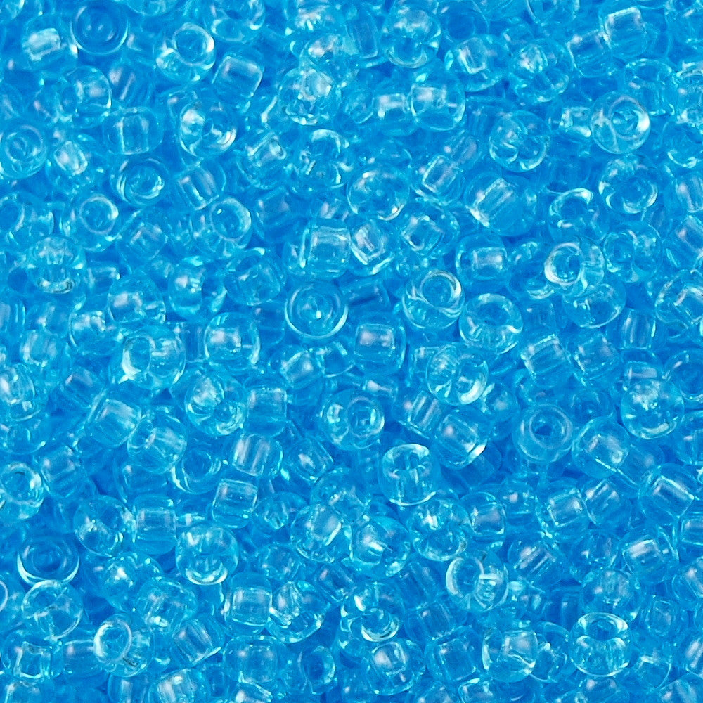 Miyuki Round Seed Bead 6/0 Transparent Light Blue 20g Tube (148)