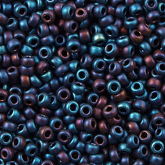 Miyuki Round Seed Bead 11/0 Matte Metallic Blue (2017)
