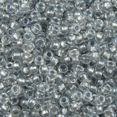 Miyuki Round Seed Bead 11/0 Inside Color Lined Pewter (242)