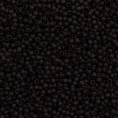 Toho Round Seed Bead 15/0 Transparent Matte Dark Amethyst 2.5-inch Tube (6CF)