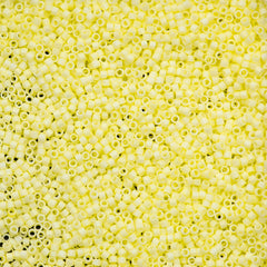 25g Miyuki Delica Seed Bead 11/0 Matte Opaque Whipped Butter AB DB1521