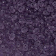 Super Duo 2x5mm Two Hole Beads Matte Light Tanzanite 15g (20500M)