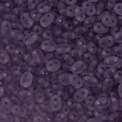 Super Duo 2x5mm Two Hole Beads Matte Light Tanzanite 22g Tube (20500M)