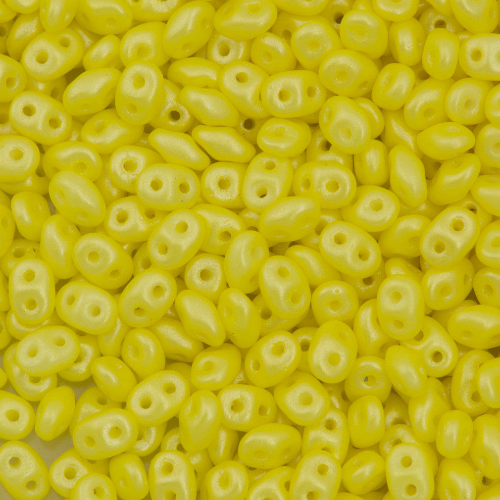 Yellow Czech Super Duo Beads