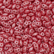 Super Duo 2x5mm Two Hole Beads Pastel Light Coral 22g Tube (25007)
