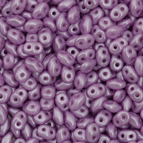 Super Duo 2x5mm Two Hole Beads Pastel Light Rose 22g Tube (25011)