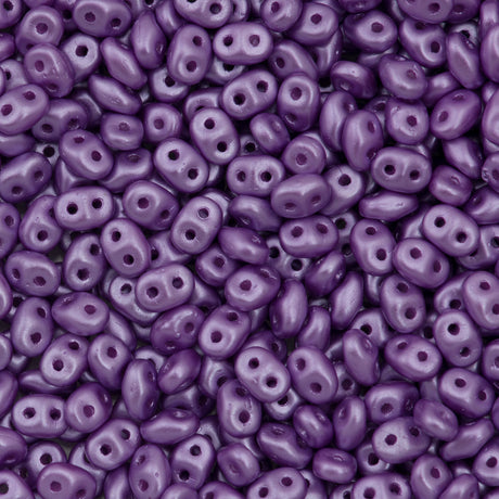 Super Duo 2x5mm Two Hole Beads Pastel Lilac 22g Tube (25012)