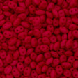 Super Duo 2x5mm Two Hole Beads Saturated Red 22g Tube (25144)