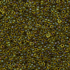 50g Miyuki Round Seed Bead 11/0 Amethyst Lined Yellow (334)