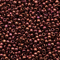Toho Round Seed Bead 11/0 Copper 2.5-inch Tube (222)