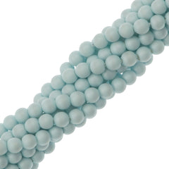 200 TRUE CRYSTAL 2mm Round Pastel Blue Pearl Beads