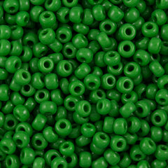Miyuki Round Seed Bead 6/0 Opaque Jade Green 20g Tube (411)