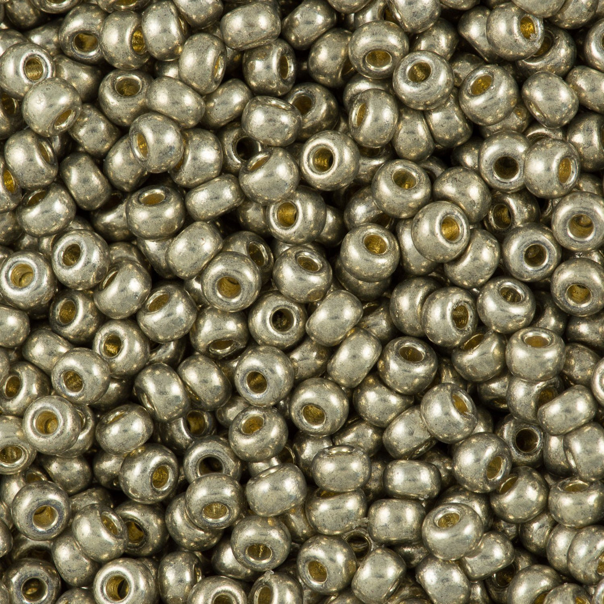 50g Miyuki Round Seed Bead 11/0 Duracoat Galvanized Light Pewter (4221)