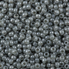 50g Toho Round Seed Bead 8/0 Ceylon Gray (150)