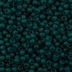 50g Toho Round Seed Beads 6/0 Transparent Matte True Teal (7BDF)