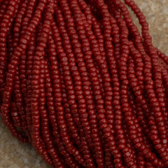 Czech Charlotte Seed Bead Dark Red 1/2 Hank 13/0 (93210)