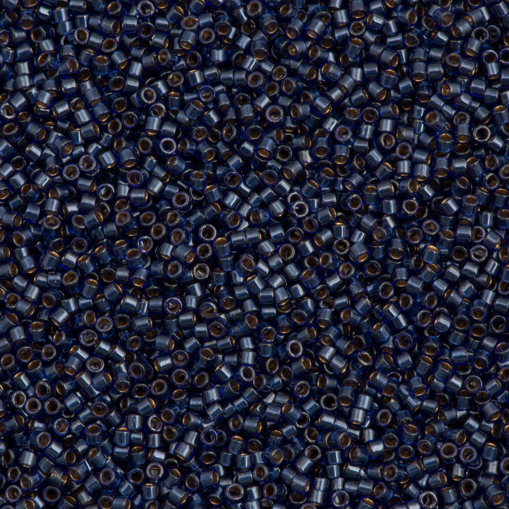 Miyuki Delica Seed Bead 11/0 Inside Dyed Color Dark Navy Blue 2-inch Tube DB278