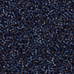 Miyuki Delica Seed Bead 11/0 Inside Dyed Color Dark Navy Blue 2-inch Tube DB278