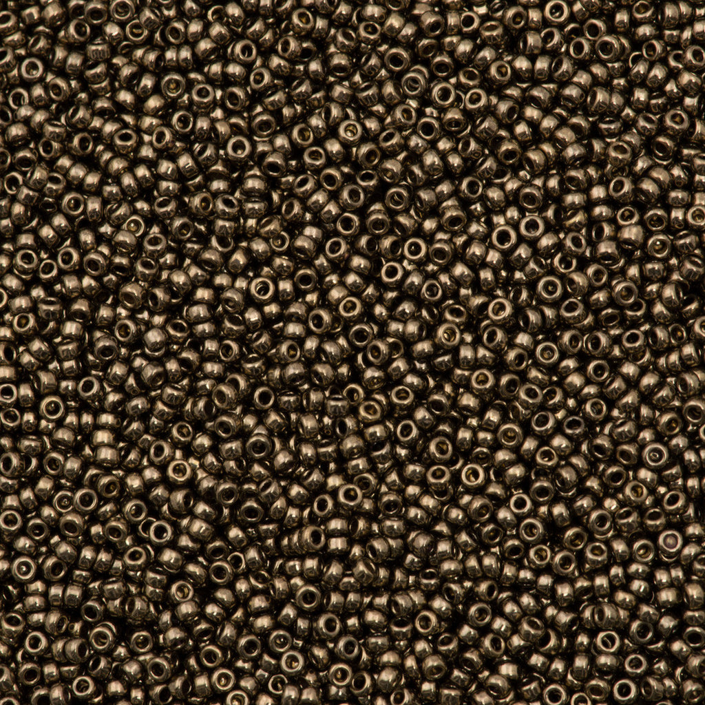 Miyuki Round Seed Bead 15/0 Metallic Dark Bronze 2-inch Tube (457)