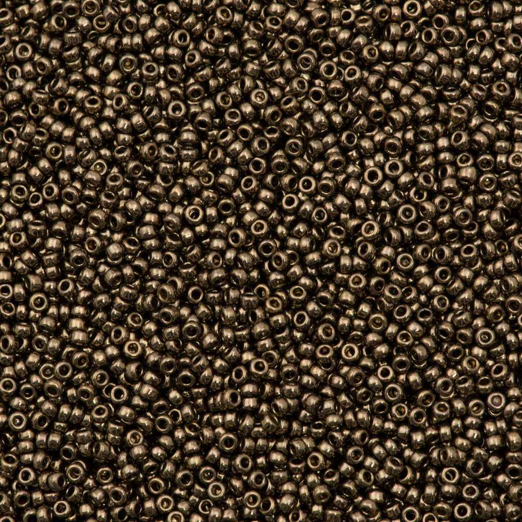 2928 - 8/0 Metallic Light Bronze Seed Beads - 10 Grams - Miyuki 8-457L  Metallic Bronze 8/0 Seed Beads