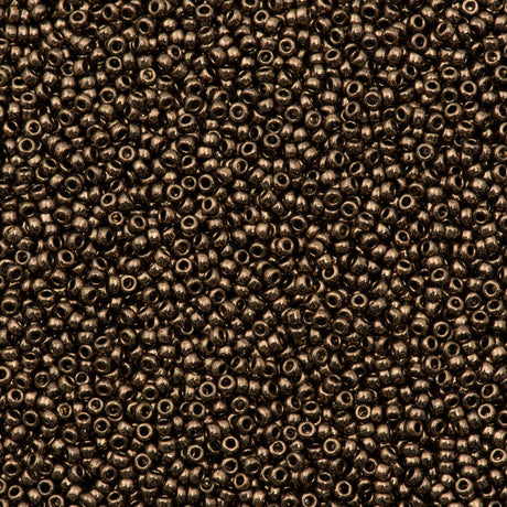 Miyuki Round Seed Bead 15/0 Metallic Chocolate 2-inch Tube (461)