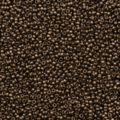Miyuki Round Seed Bead 15/0 Metallic Chocolate 10g Tube (461)