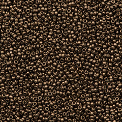 Miyuki Round Seed Bead 15/0 Metallic Chocolate 10g Tube (461)