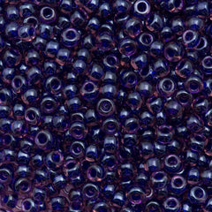 Miyuki Round Seed Bead 6/0 Light Purple Lined Dark Purple 20g Tube (1835)