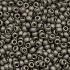 Miyuki Round Seed Bead 8/0 Matte Nickel Plated 25g (190F)