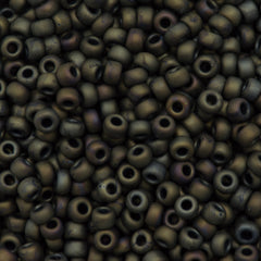 Miyuki Round Seed Bead 6/0 Metallic Matte Olive 20g Tube (2013)