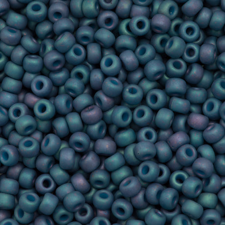 Miyuki Round Seed Bead 6/0 Opaque Matte Blue Lilac 20g Tube (2030)