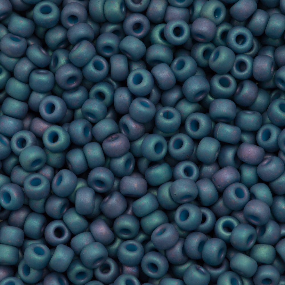 Miyuki Round Seed Bead 6/0 Opaque Matte Blue Lilac 20g Tube (2030)