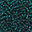 Miyuki Round Seed Bead 8/0 Silver Lined Teal 22g Tube (2425)