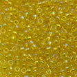 Miyuki Round Seed Bead 6/0 Transparent Yellow AB 20g Tube (252)