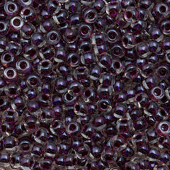 Miyuki Round Seed Bead 6/0 Magic Purple Cranberry Lined Crystal 20g Tube (3208)