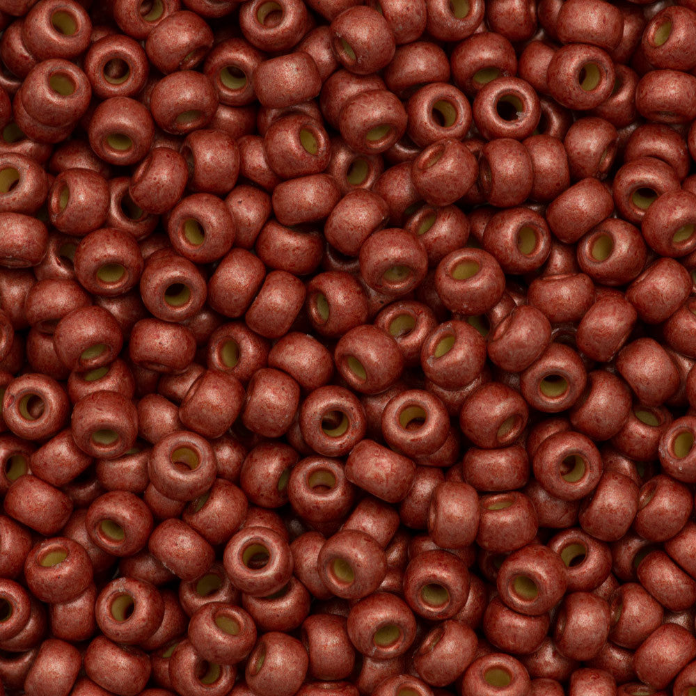 Miyuki Round Seed Bead 6/0 Duracoat Matte Galvanized Berry 20g Tube (4208F)
