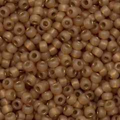 Miyuki Round Seed Bead 6/0 Duracoat Silver Lined Dyed Topaz Gold 20g Tube (4243)