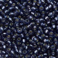 Miyuki Round Seed Bead 6/0 Duracoat Silver Lined Dyed Prussian Blue 20g Tube (4276)