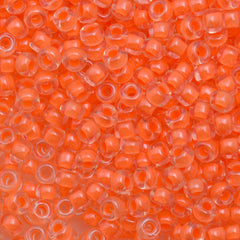 Miyuki Round Seed Bead 6/0 Luminous Creamsicle 20g Tube (4298)