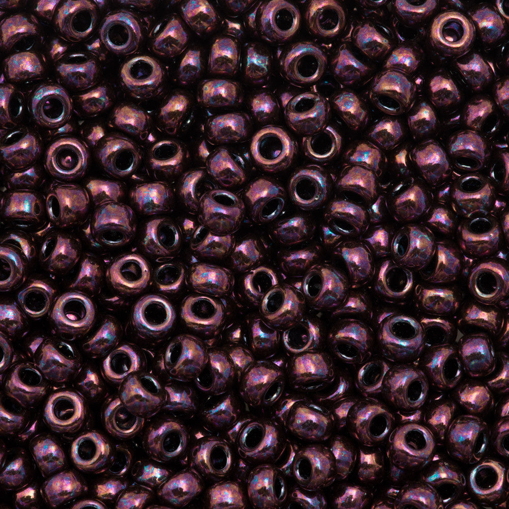 Miyuki Round Seed Bead 6/0 Metallic Plum 20g Tube (460