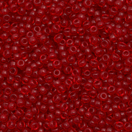 Miyuki Round Seed Bead 8/0 Transparent Red 25g (140)