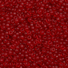 Miyuki Round Seed Bead 8/0 Transparent Red 22g Tube (140)